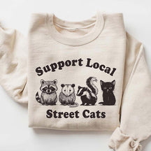Support Local Street Cats Sweatshirt
