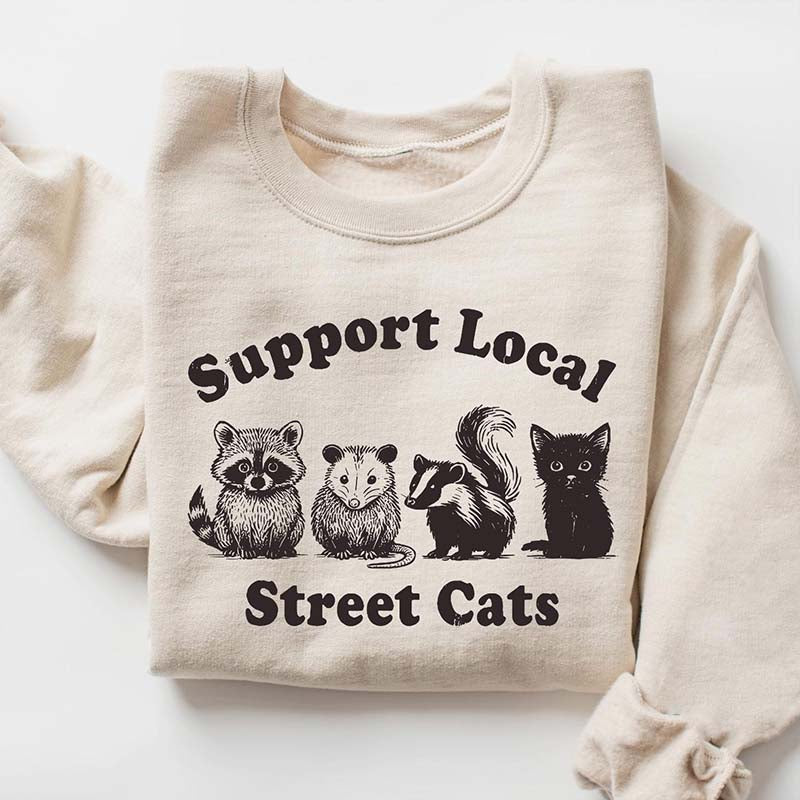 Support Local Street Cats Sweatshirt