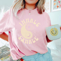 Ying Yang Yoga Just Breathe T-Shirt