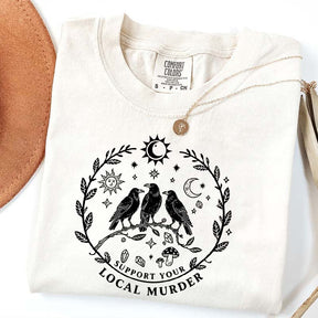 Support Your Local Murder Sun And Moon T-Shirt