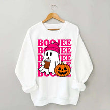 Boojee Ghost Halloween Pumpkin Sweatshirt