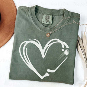 Hockey Heart Comfort Colors T-Shirt
