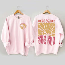 Retro Beach Here Comes the Sun Sweatshirt