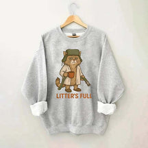 Litter's Full Christmas Vacation Cat Sweatshirt