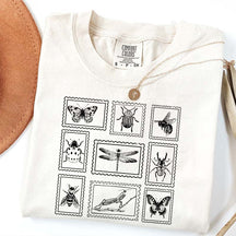 Insect Stamp Vintage Bug Lover T-Shirt