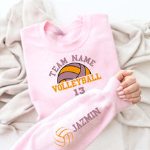 Customized Volleyball Mom Era Sweatshirt