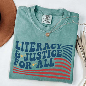 Literacy And Justice For All T-Shirt