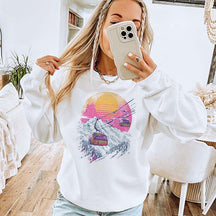 Retro Ski Gondola Sunset Sweatshirt
