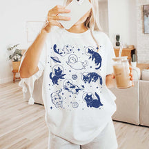 Funny Cats in Space T-Shirt