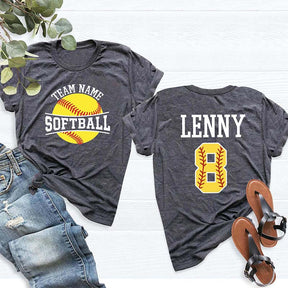 Personalized Softball Team T-Shirt