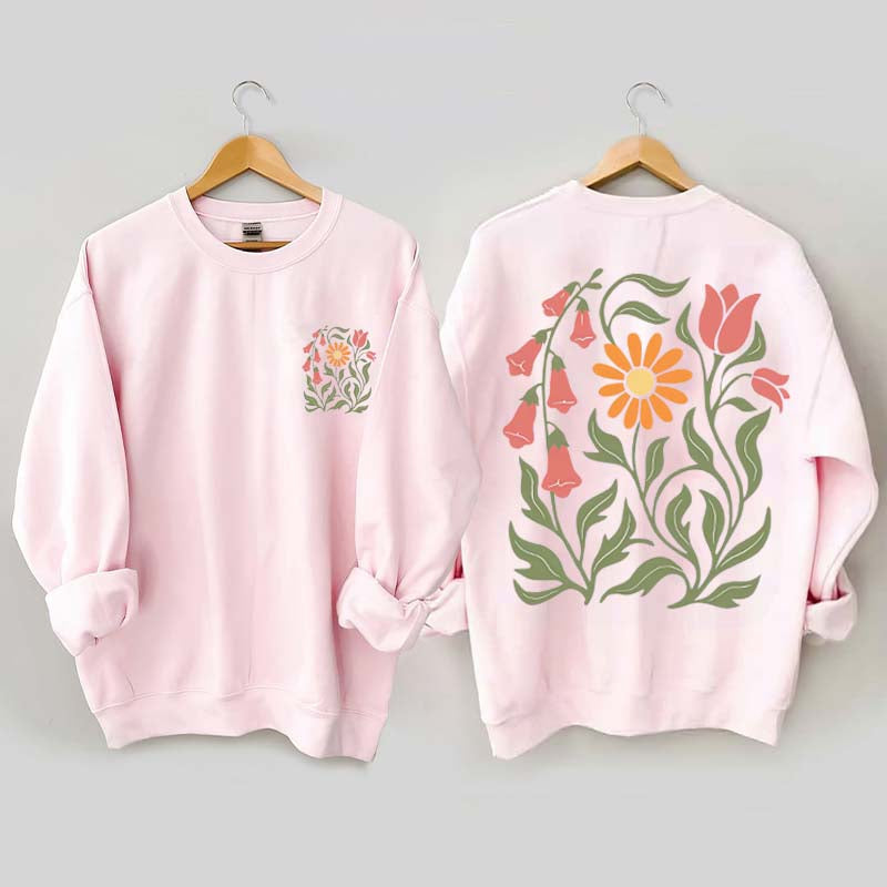 Foxglove Daisy Tulip Sweatshirt