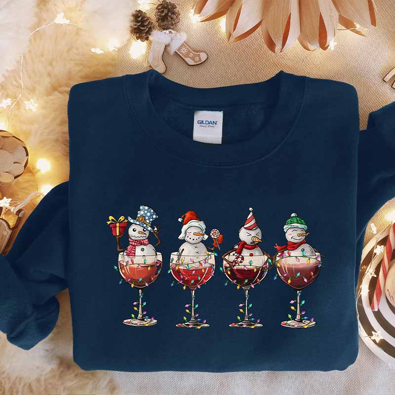 Wine Lover Christmas Spirits Sweatshirt