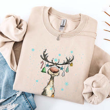 Vintage Reindeer Cute Christmas Sweatshirt