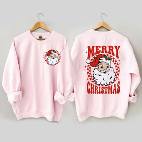 Retro Merry Christmas Santa Sweatshirt