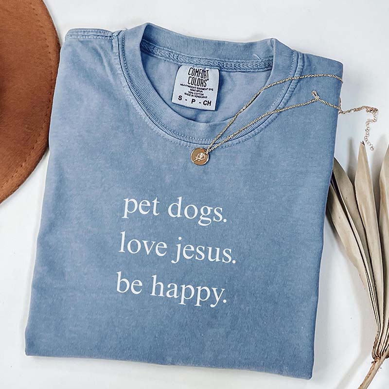 Pet Dogs Love Jesus  Faith T-Shirt