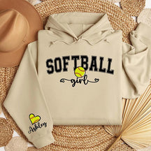Custom Softball Girl Hoodie