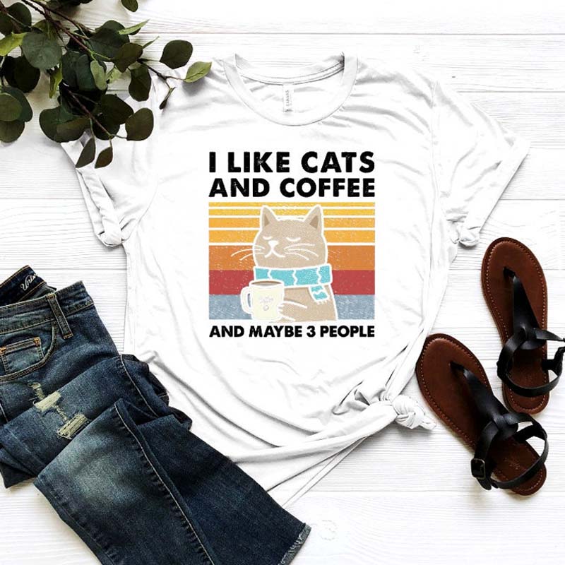 I Like Cats And Coffee T-Shirt