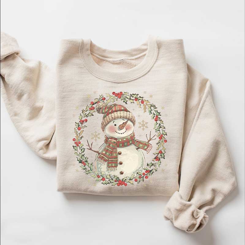 Cute Winter Christmas Snowman Sweatshirt