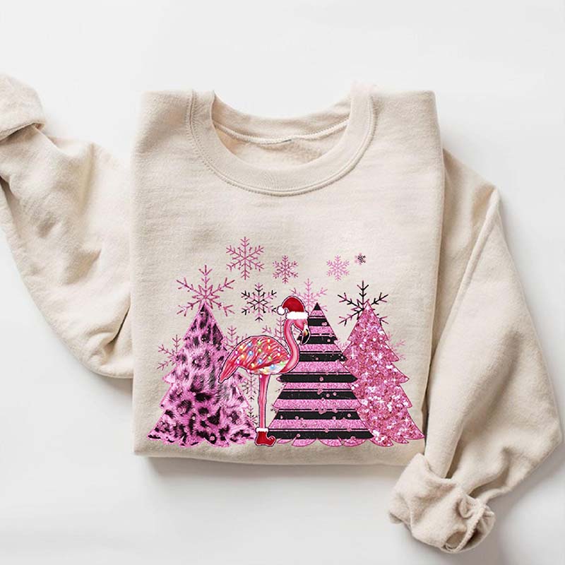 Flamingo Christmas Tree Sweatshirt