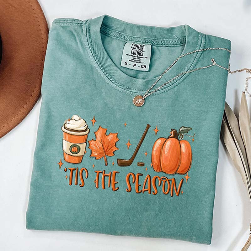 Fall Tis The Season Hockey T-Shirt