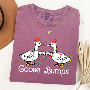 Goose Fist Bumps Santa T-Shirt