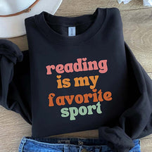 Reading is My Favorite Sport Cute Sweatshirt