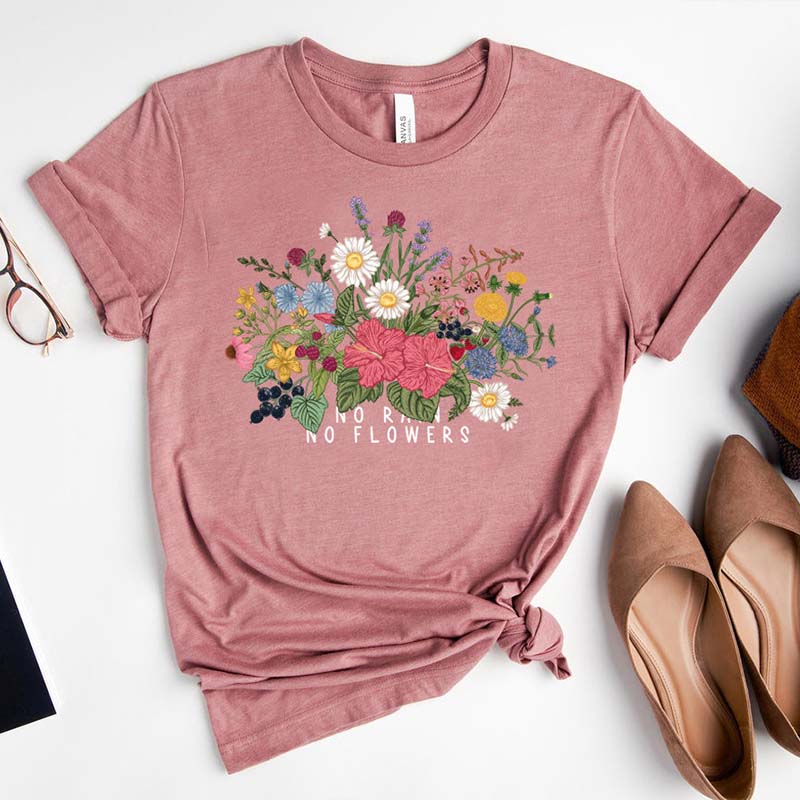 Wild Flowers Floral for Women T-Shirt