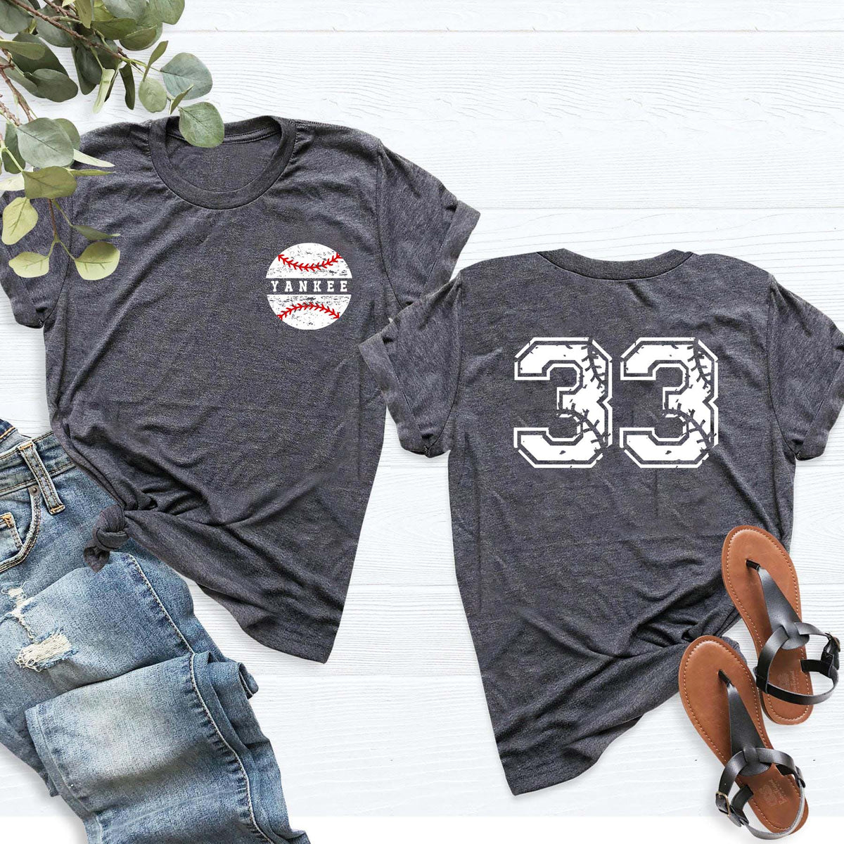 Personalized baseball Number & Name T-Shirt