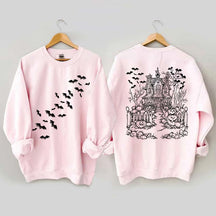 Haunted House Comfort Colors Halloween Sweatshirt