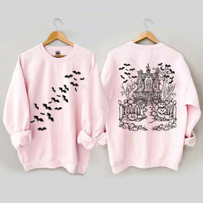 Haunted House Comfort Colors Halloween Sweatshirt