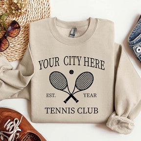 Personalized Tennis Club Sweatshirt
