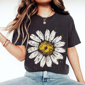 Boho Floral Daisy Graphic T-Shirt