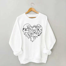 Dog Heart Lover Sweatshirt