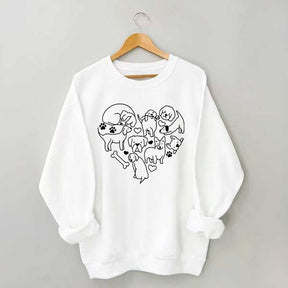 Dog Heart Lover Sweatshirt