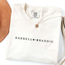 Weightlifting Barbell Baddie T-Shirt