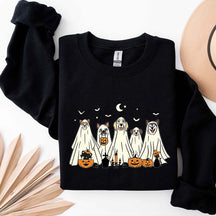 Spooky Season Moon Ghost Dogs Sweatshirt