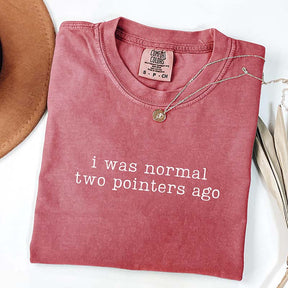I Was Normal Two Pointers Ago GSP Dog T-Shirt