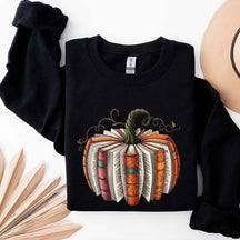 Fall Book Pumpkin Halloween Sweatshirt
