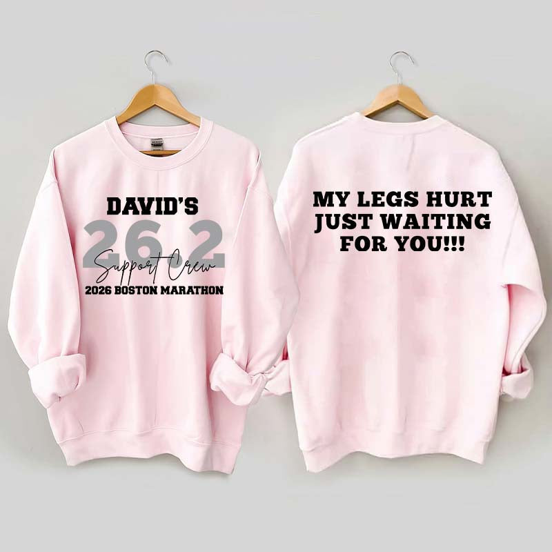 Custom Marathon Support Crew Sweatshirt