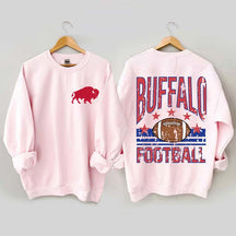 Buffalo Football Vintage Distressed Style Sweatshirt