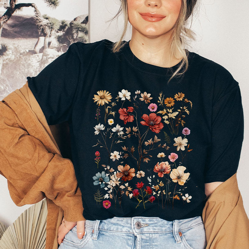 Pressed Flowers Wild T-Shirt