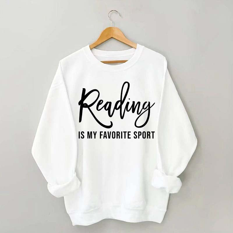 Reading Is My Favorite Sport Bookworm Sweatshirt