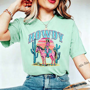 Comfort Colors Howdy Western Cowgirl T-Shirt