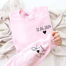 Personalized Date Initials Anniversaries Sweatshirt