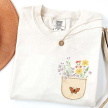 Wild Flowers Pocket Comfort Color T-Shirt