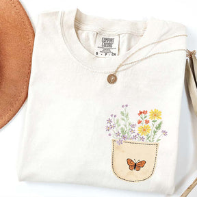Wild Flowers Pocket Comfort Color T-Shirt