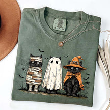 Retro Comfort Colors Ghost Cat T-Shirt