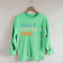 Dog Coffee Yoga Sweatshirt