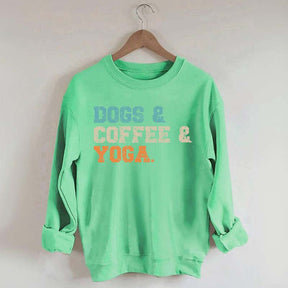 Dog Coffee Yoga Sweatshirt