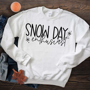 Snow Day Enthusiast Fun Teacher Winter Sweatshirt